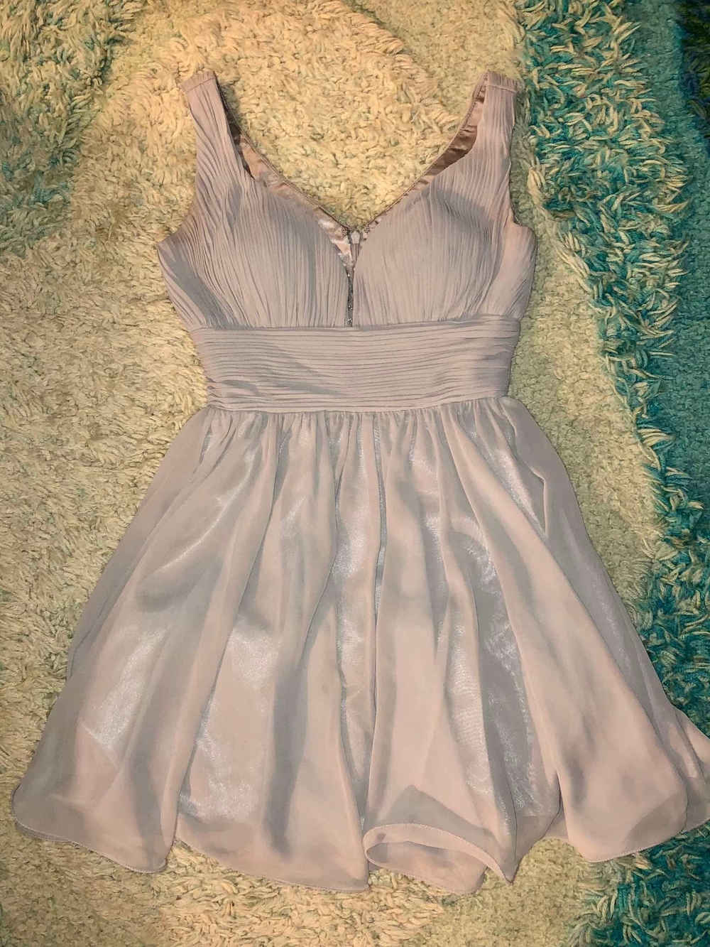 Dancing Queen Sleeveless Chiffon Party Dress in Light Lavender